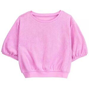 2/$18 💥🆕 Carter's Pink Terrycloth LS Pullover Sweatshirt Blouse | 4/4A | 4831